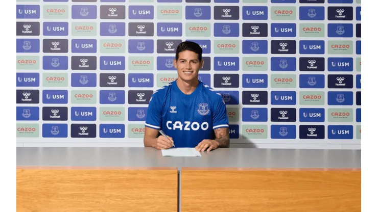 Confirmado el nuevo número de James en el Everton: un viejo conocido