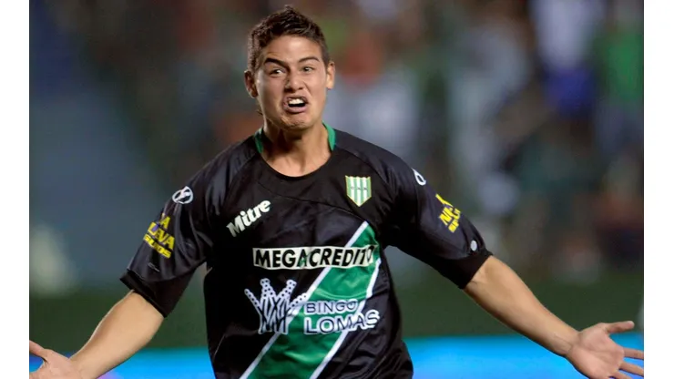 James Rodríguez en Banfield, hace una década.