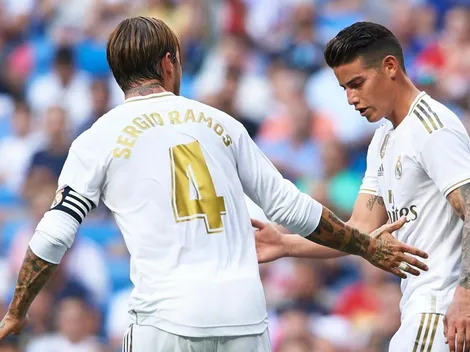 ¡Llegó la emotiva despedida de Sergio Ramos para James Rodríguez!