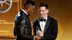 Eto'o, contento que "su hijo Messi" se haya quedado en el Barcelona