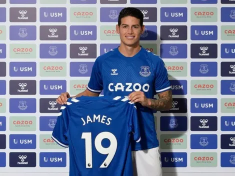 Llegaron las primeras palabras de James Rodríguez como jugador del Everton