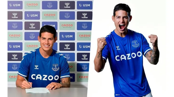 James Rodríguez, nuevo jugador del Everton de Inglaterra.