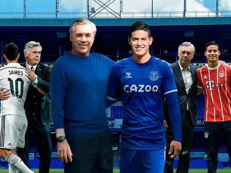 Ya llegaron los elogios de Ancelotti a James tras su fichaje con Everton