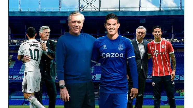 James Rodríguez y Carlo Ancelotti (Foto: Bleacher Report)