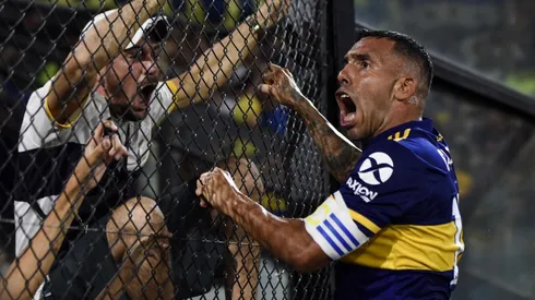 El recordado festejo de Carlos Tevez ante Gimnasia.