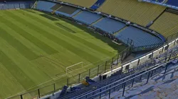 Foto: así está la cancha de Boca sin sus butacas celestes