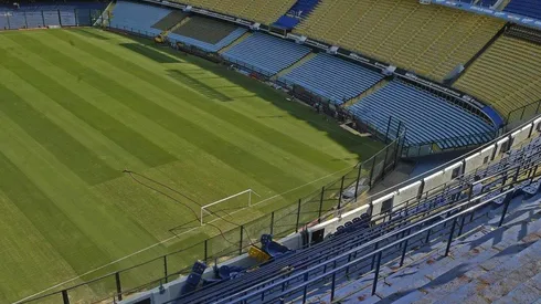 Foto: así está la cancha de Boca sin sus butacas celestes