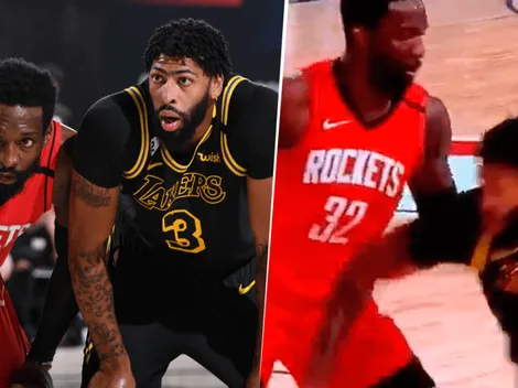 La jugada sucia de Davis que estalló la polémica en Lakers vs. Rockets