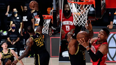 Jugadas de LeBron James contra los Rockets (Getty Images)