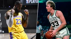 LeBron James y Larry Bird (Getty Images)