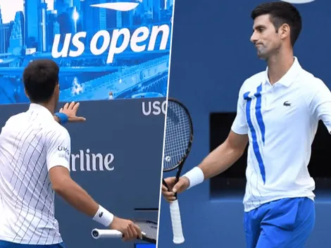 Video: Djokovic, descalificado del US Open por golpear a una juez de línea