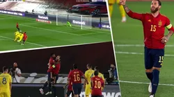 Siempre presente: Ramos, de penal, puso el primero para España ante Ucrania
