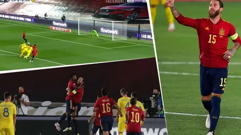 Siempre presente: Ramos, de penal, puso el primero para España ante Ucrania