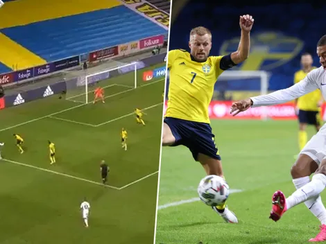 Video: bicicleta, caño y golazo de Mbappé para que Francia derrote a Suecia