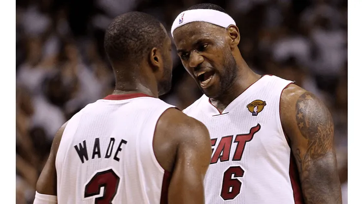 Dwyane Wade y LeBron James (Getty Images)
