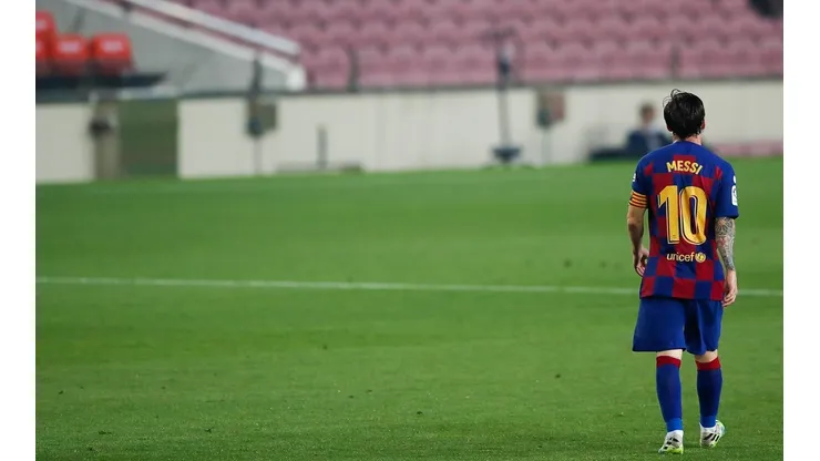 Foto de Lionel Messi, jugador de Barcelona.