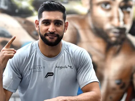 Amir Khan mandó al frente al excampeón mundial que lo viene esquivando