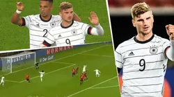 Dejó parado a De Gea: golazo de Werner para el 1 a 0 de Alemania
