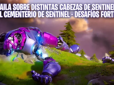 Desafíos Fortnite: Baila sobre distintas cabezas de Sentinel en el cementerio