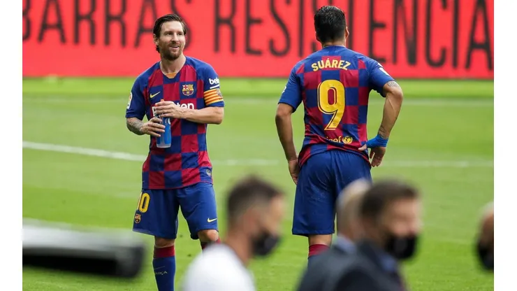 Video: las cámaras capturaron una reunión de Messi con Suárez este jueves por la mañana