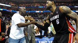 Michael Jordan y LeBron James (Getty Images)