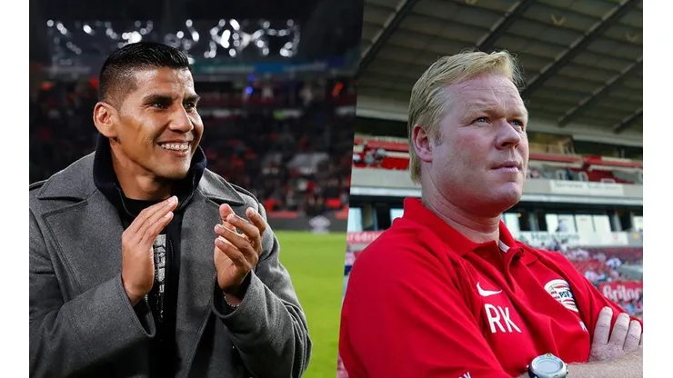 Carlos Salcido y Ronald Koeman (Getty)