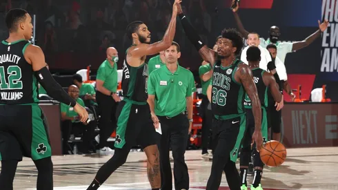 Marcus Smart y Jayson Tatum (Getty)