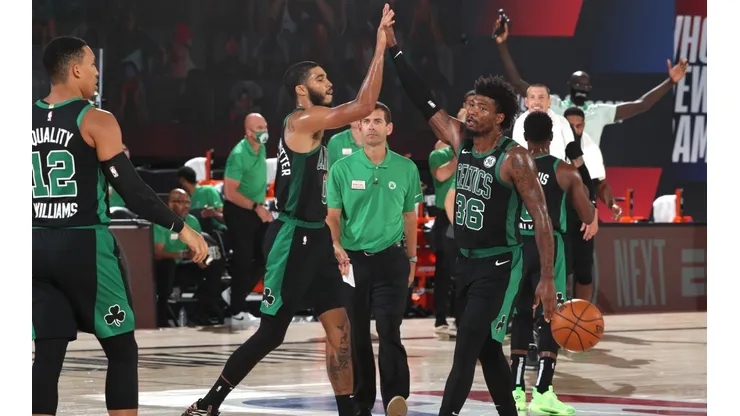 Marcus Smart y Jayson Tatum (Getty)