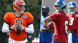 Joe Burrow y Daniel Jones (Getty Images)