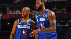 Chris Paul y LeBron James (Getty Images)