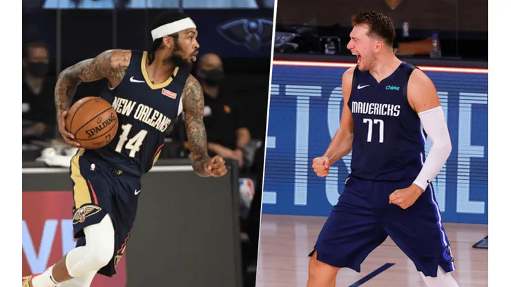 Brandon Ingram y Luka Doncic (Getty Images)