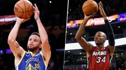 Stephen Curry y Ray Allen (Getty Images)