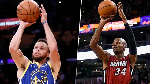 Stephen Curry y Ray Allen (Getty Images)