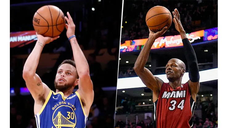 Stephen Curry y Ray Allen (Getty Images)