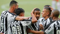 El festejo de los jugadores de Atlético Mineiro.