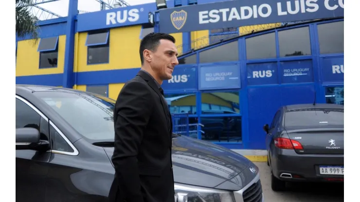 Nicolás Burdisso durante su reciente paso por Boca.