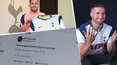 Es del Arsenal, Tottenham lo contrató y fue presentado borrando tuits viejos