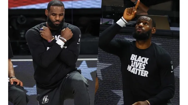 LeBron James homenajeó a Chadwick Boseman con el Wakanda Forever
