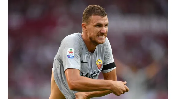 Edin Dzeko, goleador de la Roma.