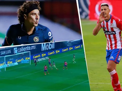 Memo Ochoa le saca un golazo a Mauro Quiroga