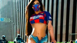 Suzy Cortez seguirá a su ídolo Lionel Messi a Manchester City. (@suzycortezoficial)