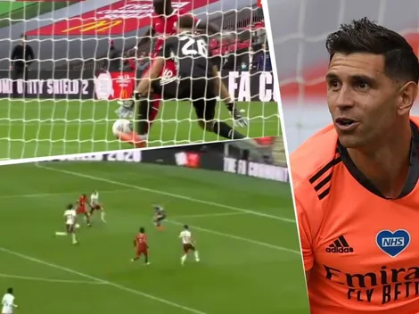 Emiliano Martínez le tapó un mano a mano a Mané y salvó al Arsenal