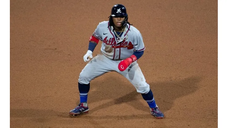 Notable acción de Ronald Acuña Jr. | Foto: Getty Images