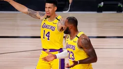 LeBron James y Danny Green (Getty)