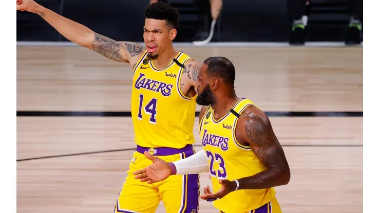 LeBron James y Danny Green (Getty)