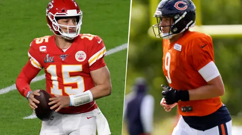 Patrick Mahomes y Nick Foles (Getty Images)