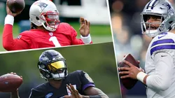Cam Newton, Lamar Jackson y Dak Prescott (Getty Images)