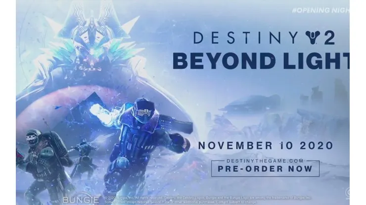 Se reveló un nuevo tráiler de Destiny 2: Beyond the Light en la Gamescon 2020