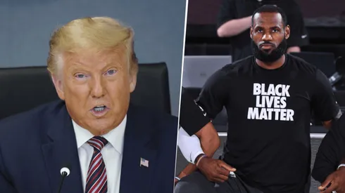 Donald Trump y LeBron James (Getty Images)