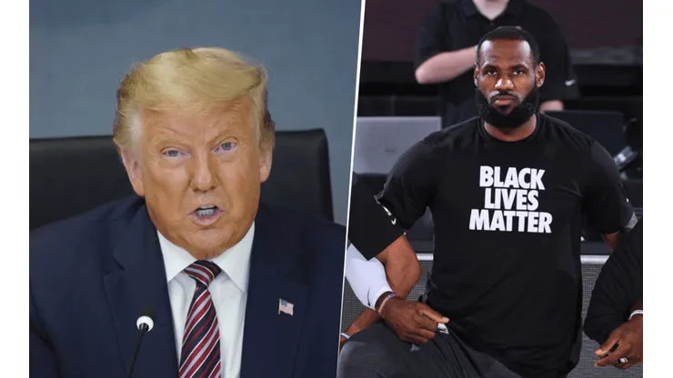 Donald Trump y LeBron James (Getty Images)